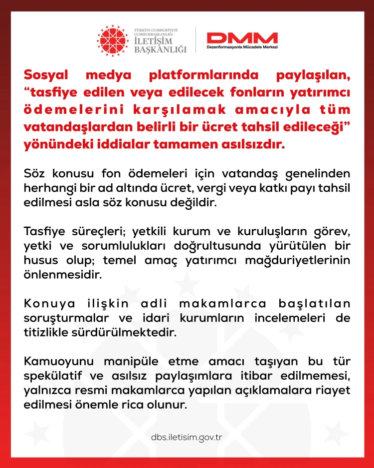 Fonlar için vatandaştan ücret alınacak mı? Açıklama geldi