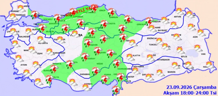 Meteoroloji’den kuvvetli yağış ve rüzgar uyarısı