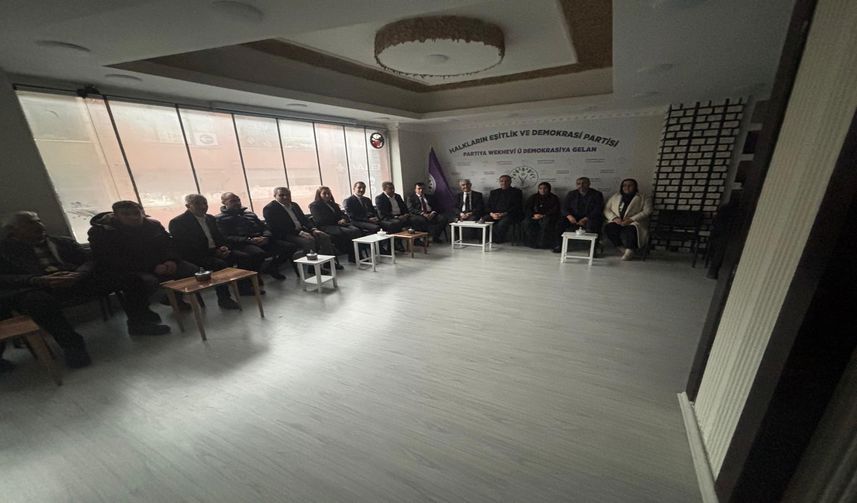 HESOB Heyetinden DEM Parti Hakkari İl Teşkilatı’na Ziyaret