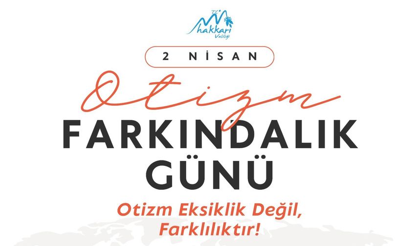 Vali Taşyapan’dan Dünya Otizm Farkındalık Günü Mesajı