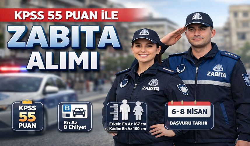 KPSS 55 ile Zabıta Alımı Başlıyor: Başvurular Bu Hafta