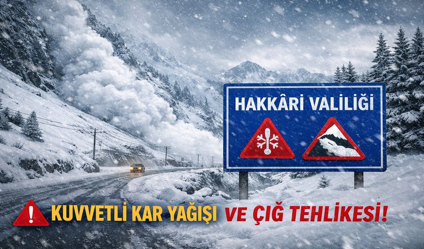 Hakkâri İçin Çığ Uyarısı: 22 Nisan’a Kadar Risk Devam Edecek