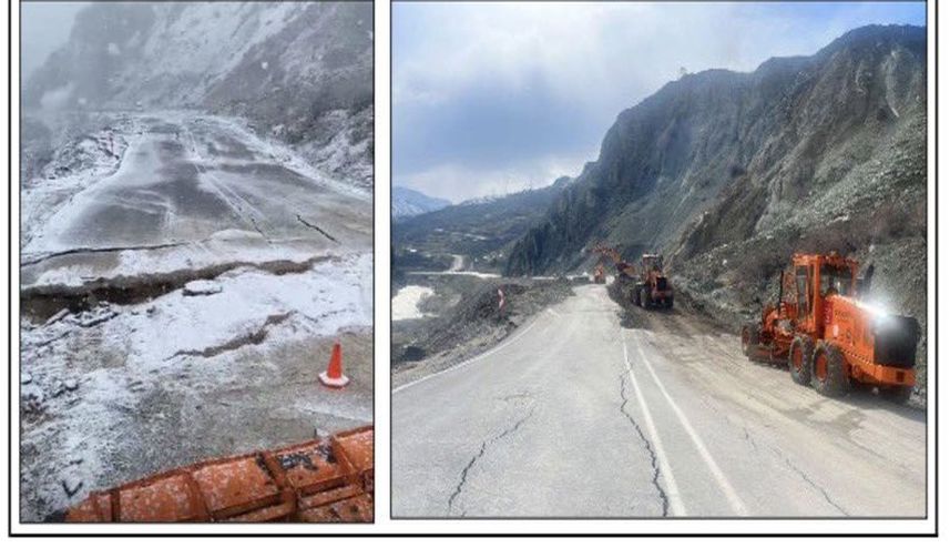 Hakkari-Van Yolunda Heyelan: 200 Metrelik Alanda Etkili Oldu