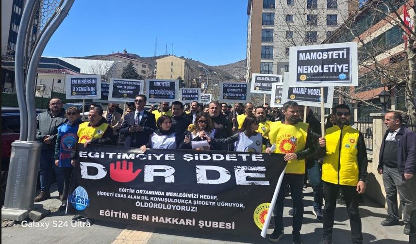 Hakkari'de Siverek’teki Saldırı Sonrası Eğitim Sen’den Güvenlik Çağrısı