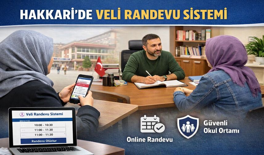 Hakkari’de Okullarda Veli Randevu Sistemi Uygulanacak