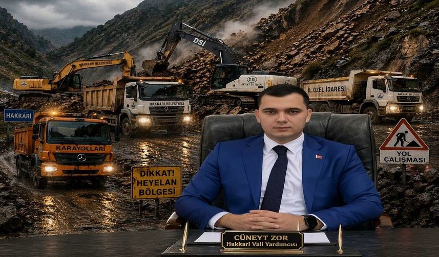 Hakkâri–Van Karayolunda Heyelan Sonrası Seferberlik: Çalışmalar 7/24 Sürüyor