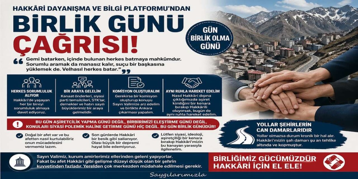 Hakkâri Dayanışma ve Bilgi Platformu’ndan Tarihi Çağrı: "Bu Gün Birlik Günüdür"