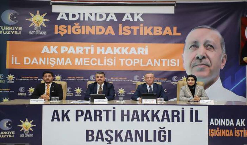 AK Parti Hakkari’de Saha Çalışmalarına Hız Verdi: Nisan Ayı İl Danışma Meclisi Toplantısı Yapıldı