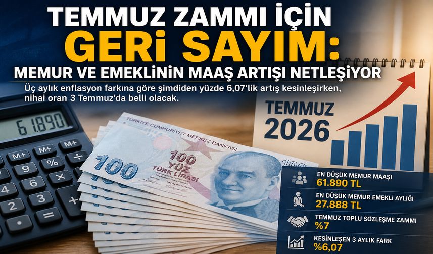 Temmuz zammı için geri sayım: Memur ve emeklinin maaş artışı netleşiyor