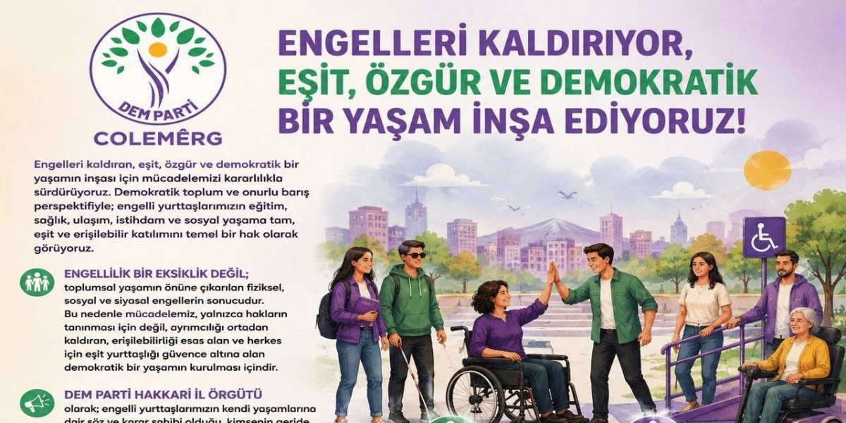DEM Parti Hakkari’den ‘Engelliler Haftası’ Mesajı: "Engel Sizsiniz, Mücadele Bizim!"