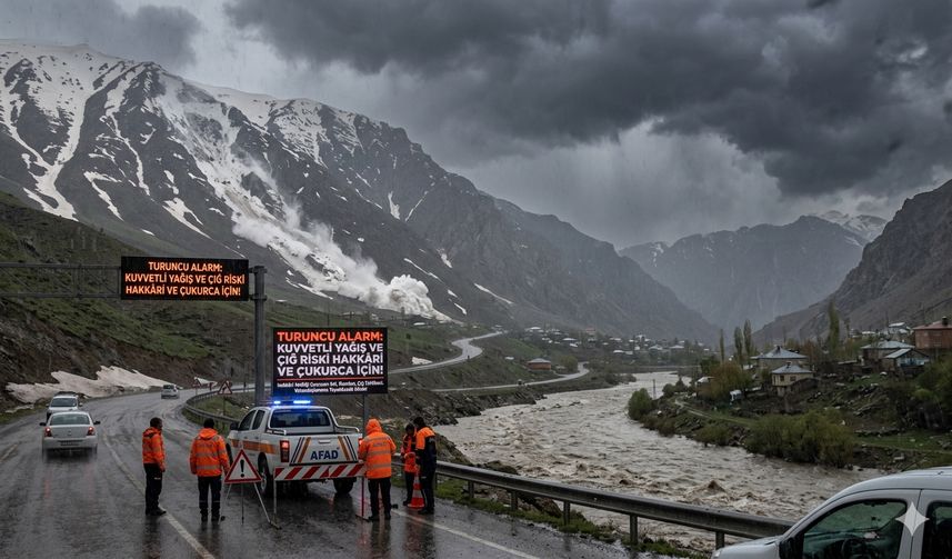 Hakkâri İçin "Turuncu" Alarm: Kuvvetli Sağanak ve Çığ Riski Kapıda!