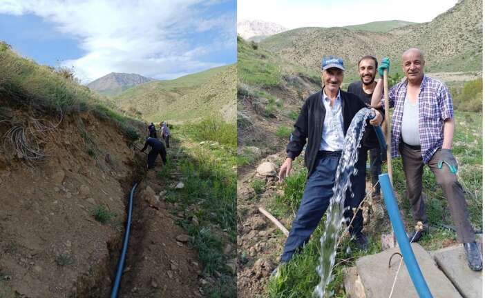 Esendere’de Tepe Küme Evleri’nin Su Çilesi Bitti! 1 Kilometrelik Yeni Şebeke Hattı Tamamlandı
