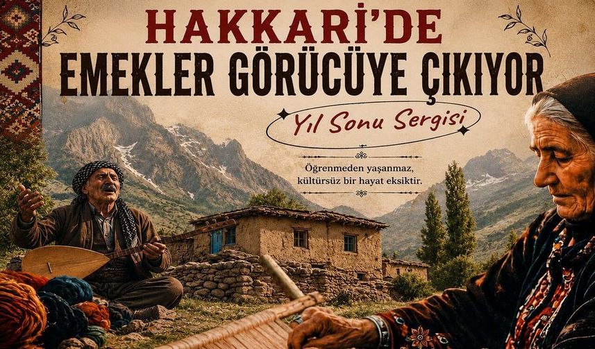 Hakkari’de Kursiyerlerin El Emeği Ürünleri Meydan Medresesi’nde Sergileniyor!