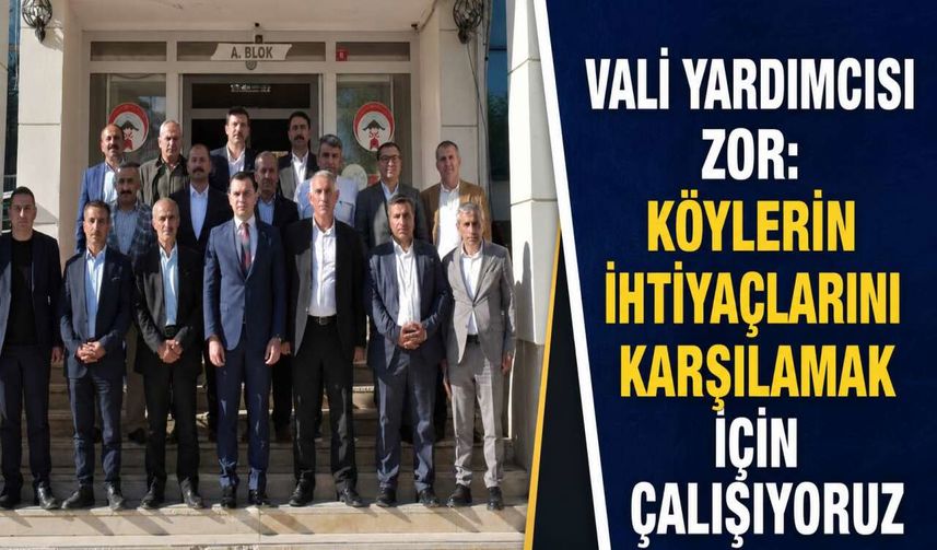Hakkari Vali Yardımcısı Cüneyt Zor Şemdinli Köy Muhtarlarıyla Buluştu
