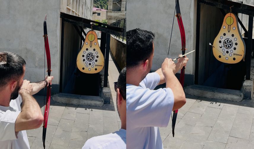 Çukurca’da Okçuluk Seçmelerine Gençlerden Yoğun İlgi