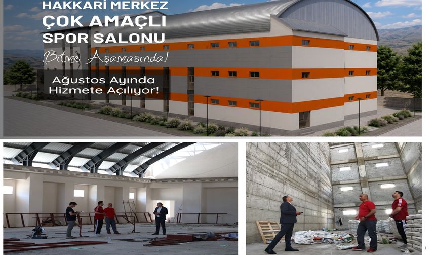 Hakkari’nin Yeni Spor Kompleksi Hizmete Hazırlanıyor