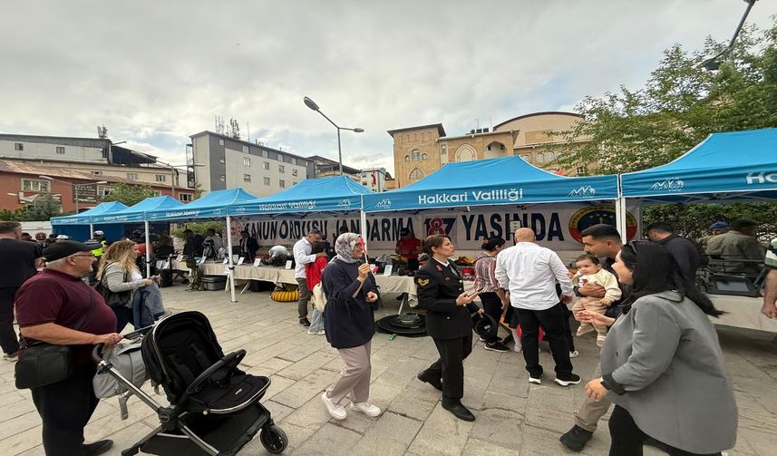 Hakkari’de Jandarma’nın 187. Kuruluş Yıl Dönümüne Yoğun İlgi