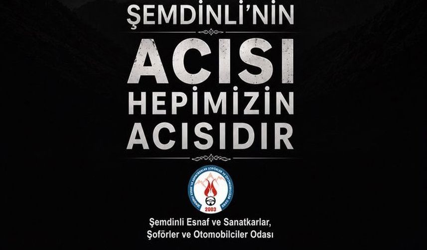 HESOB Başkanı Muharrem Tekin: “Şemdinli’nin Acısı Hepimizin Acısıdır”