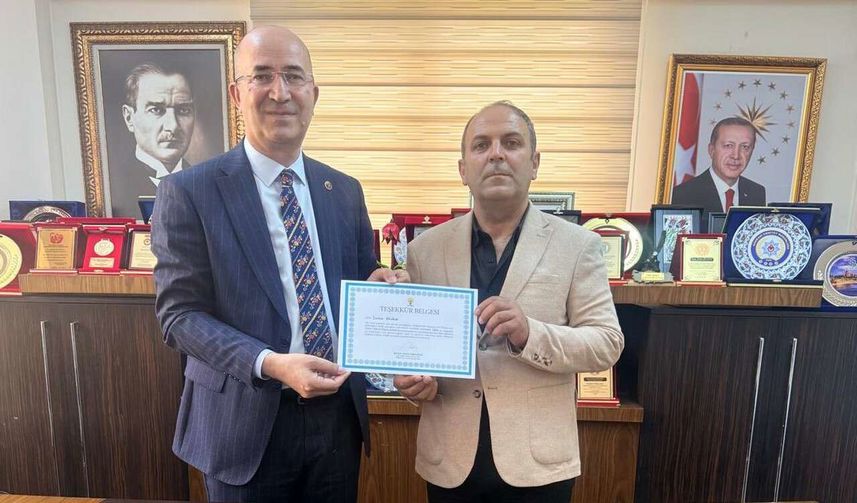 AK Parti Esendere Belde Başkanı Sami Ölmez’den Başkan Büyüksu’ya Ziyaret