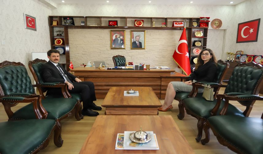 Hakim Yeşildal’dan Kaymakam Emre Cebeci’ye Veda Ziyareti