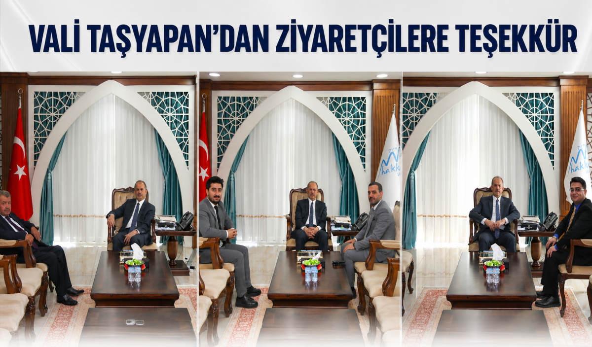 Vali Taşyapan Misafirlerini Makamında Ağırladı