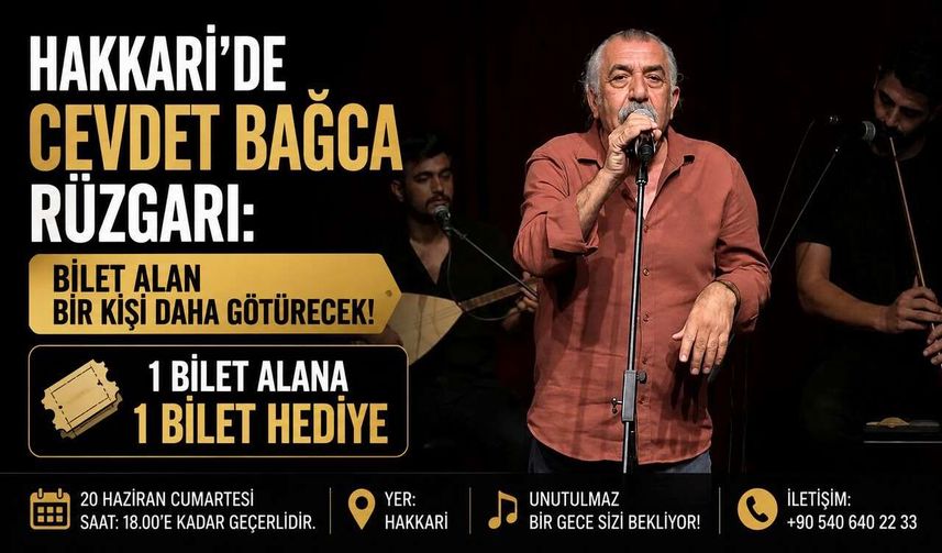 Cevdet Bağca Konseri Öncesi Hakkari’de Bilet Kampanyası