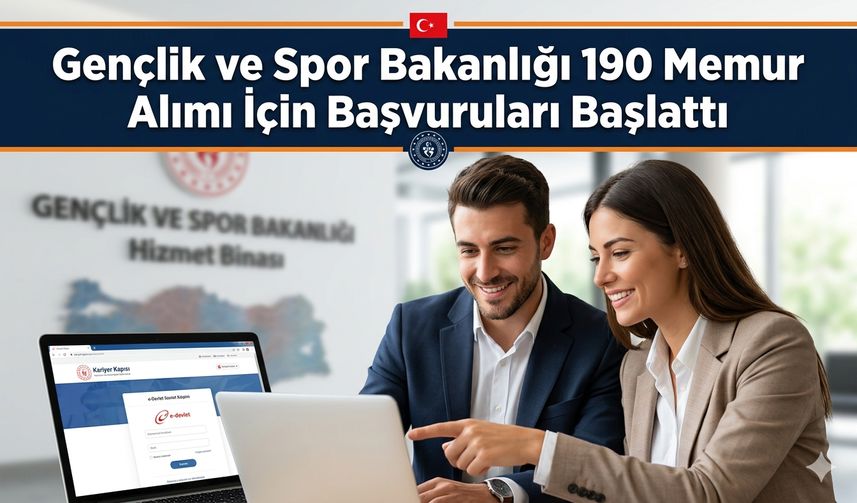 Gençlik ve Spor Bakanlığı 190 Memur Alımı İçin Başvuruları Başlattı