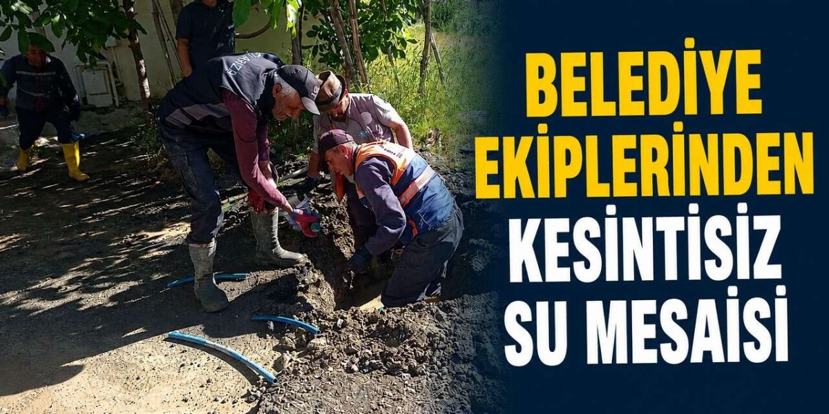 Hakkari Belediyesi Su Arızalarına Anında Müdahale Ediyor