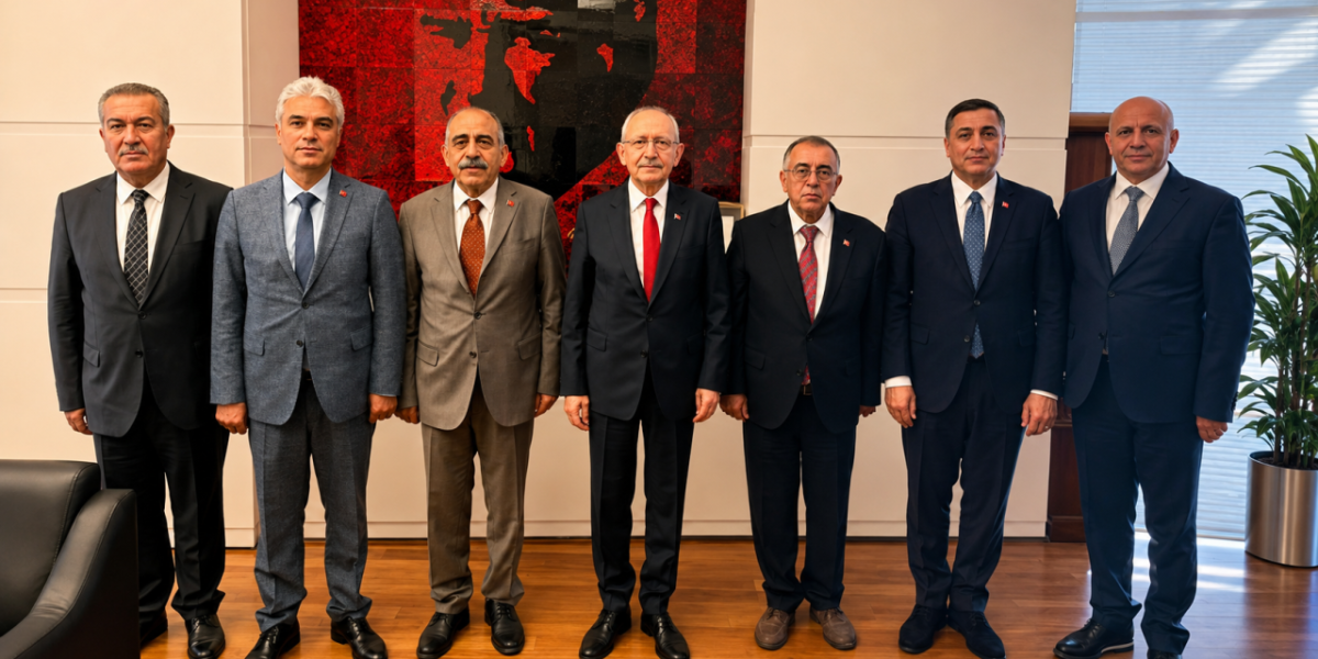 Nazım Demir ve Bölge İl Başkanları Kılıçdaroğlu ile Görüştü