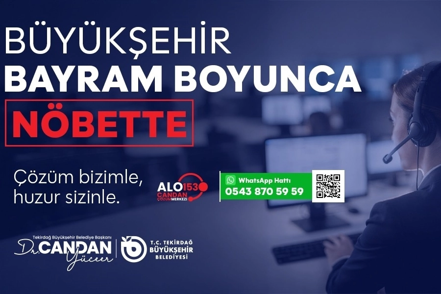 Tekirdağ’da Bayramda Tüm Ekipler Görev Başında