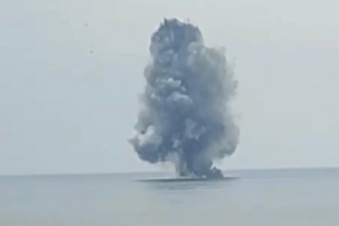 Ordu’da Kıyıya Vuran İnsansız Deniz Aracı Patlatılarak İmha Edildi