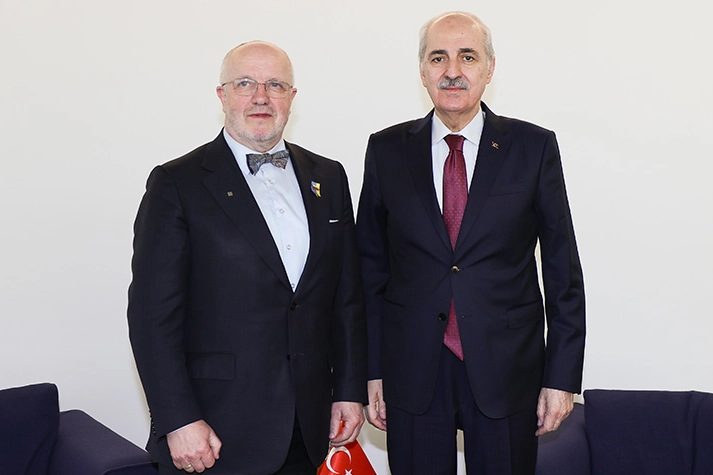 Kurtulmuş, Litvanya Meclis Başkanı Olekas ile Zagreb’de Görüştü