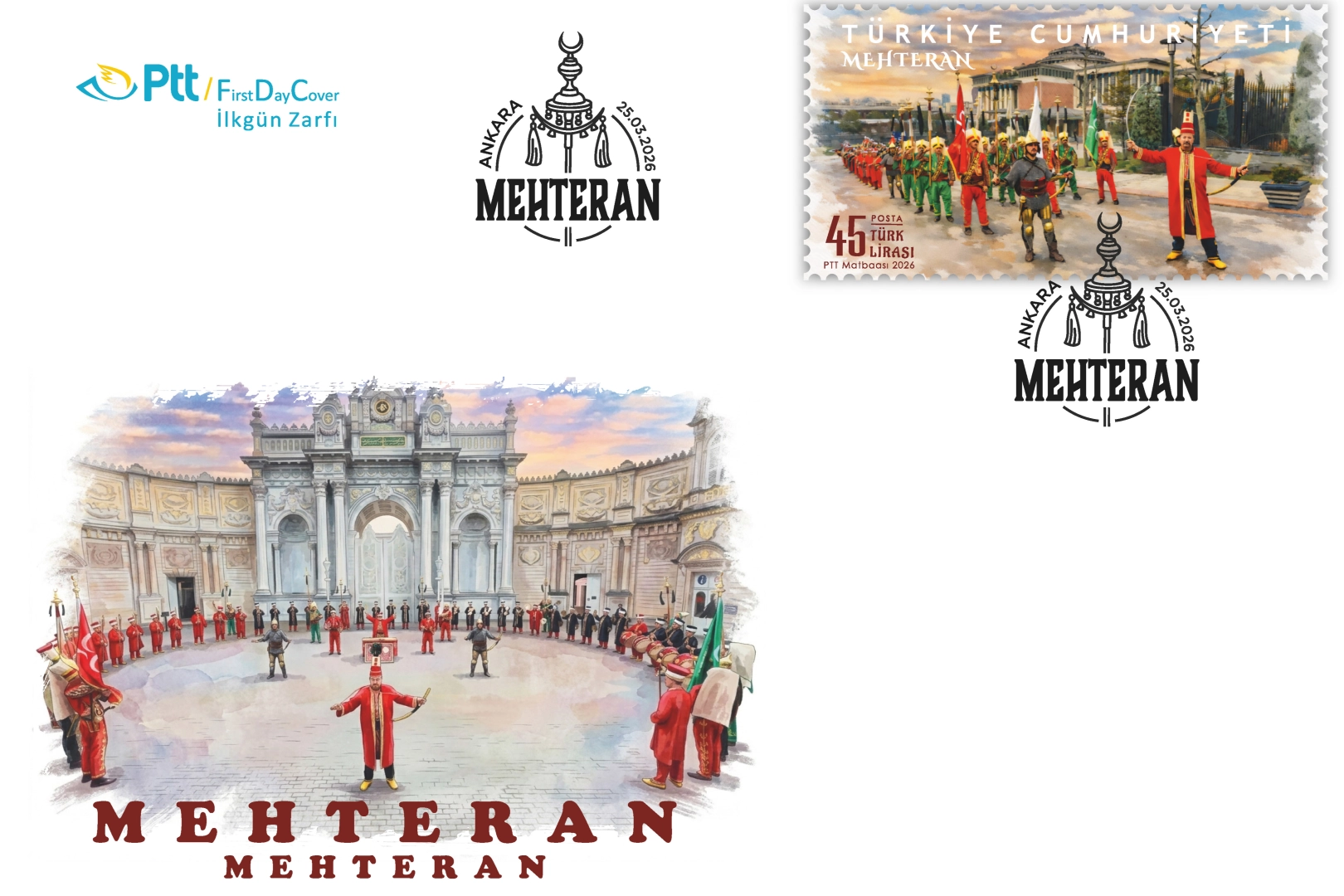 PTT’den “Mehteran” Temalı Anma Pulu ve İlk Gün Zarfı
