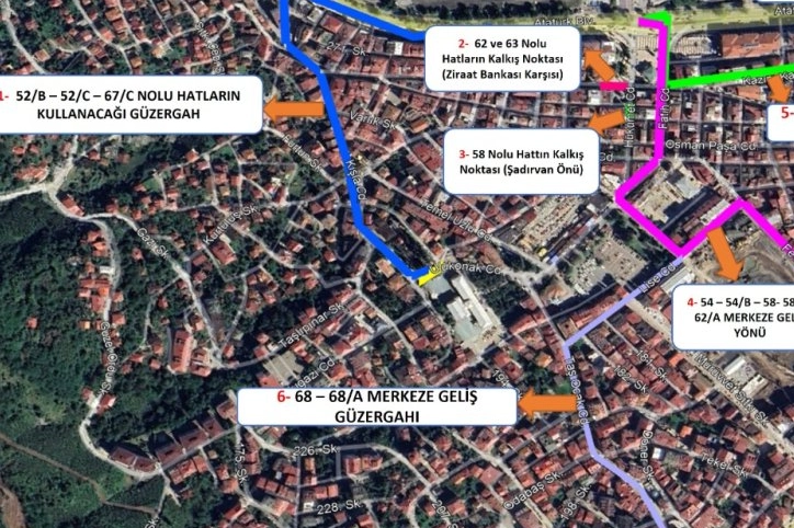 Ordu’da Millet Bahçesi Çalışması Nedeniyle Trafik Düzeni Değişiyor