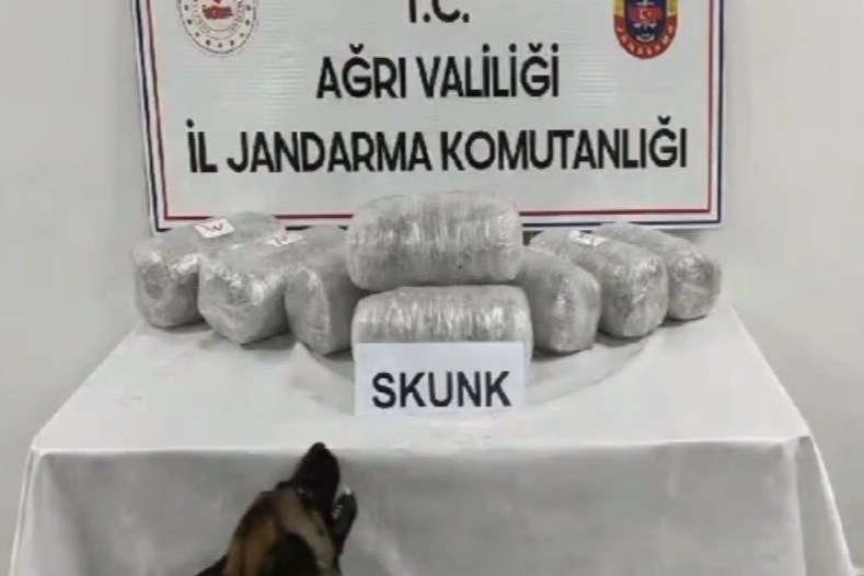 Ağrı’da Uyuşturucu Operasyonu: 10 Kilo Skunk Ele Geçirildi