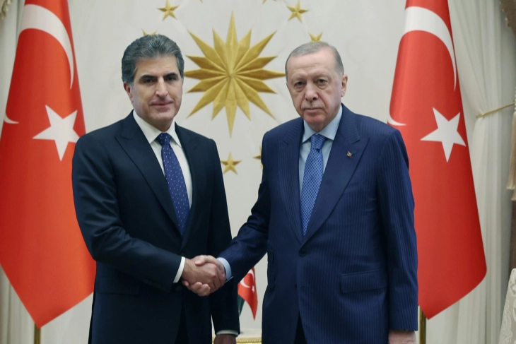 Cumhurbaşkanı Erdoğan, Neçirvan Barzani ile Görüştü
