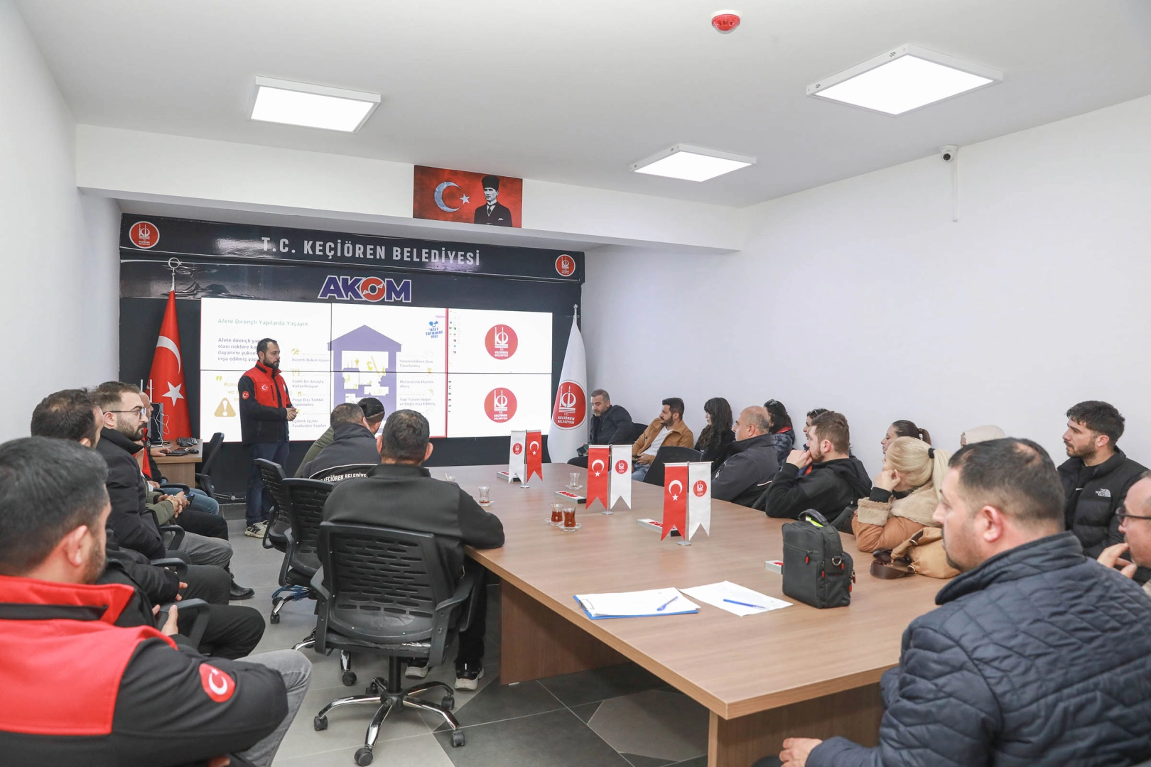 Keçiören Belediyesi’nden Personele Afet ve Yangın Eğitimi