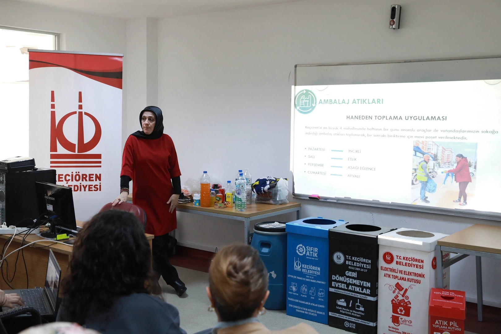 Keçiören’de Sıfır Atık Eğitimi: Vatandaşlara Uygulamalı Geri Dönüşüm Anlatılıyor