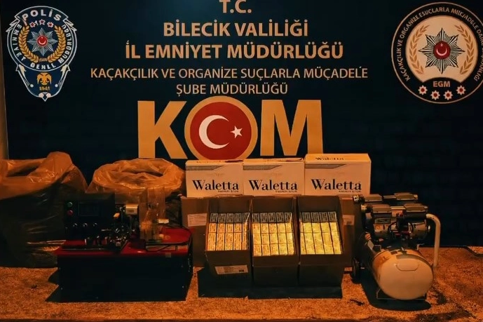 Bozüyük’te Kaçak Tütün Operasyonu: Binlerce Makaron ve Tütün Ele Geçirildi