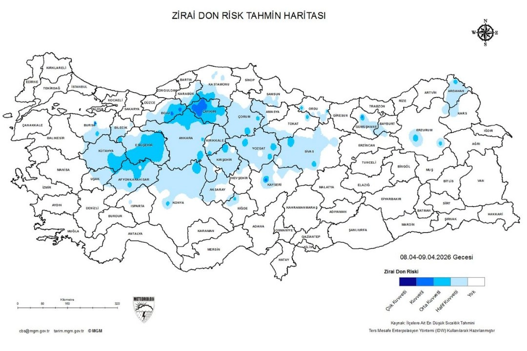 Tekirdağ’da Çiftçilere Zirai Don Uyarısı: 7-11 Nisan Tarihlerine Dikkat