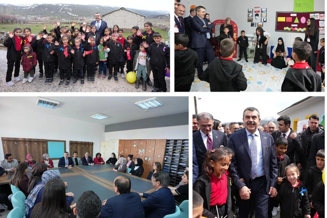 Bakan Tekin Van’da Öğrencilerle Buluştu: Sınıfları Gezdi, Etkinliklere Katıldı