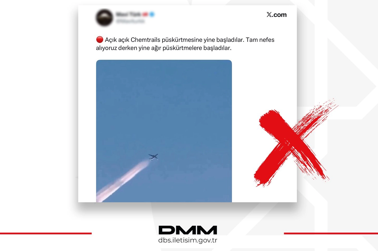 DMM’den “Kimyasal Püskürtme” İddialarına Yalanlama