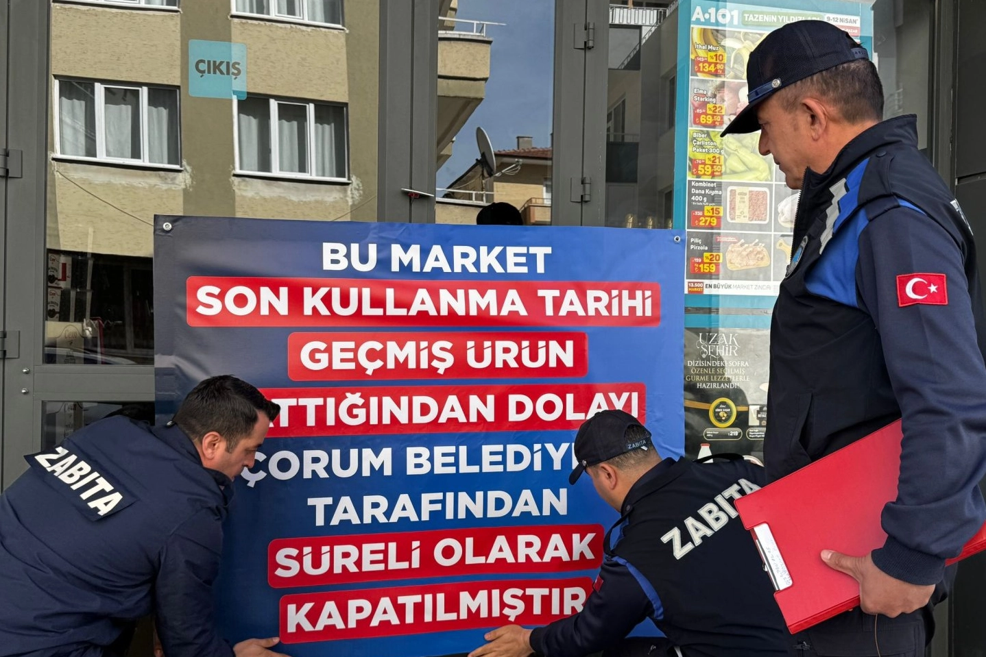 Çorum’da Tarihi Geçmiş Ürün Satan Market Mühürlendi