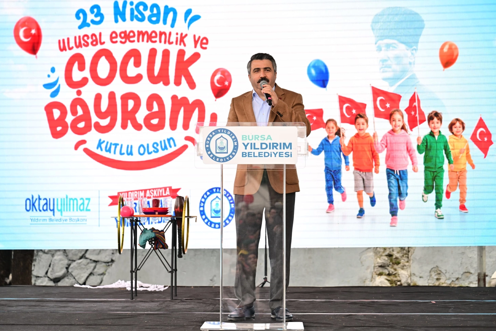 Yıldırım’da 23 Nisan Şenliği: Çocuklar Doyasıya Eğlendi