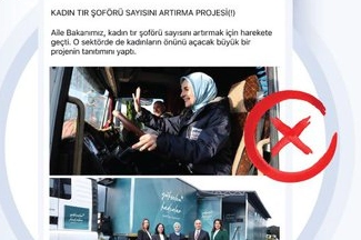 Aile ve Sosyal Hizmetler Bakanlığı’ndan "Kadın TIR Şoförü Teşviği" İddialarına Yalanlama