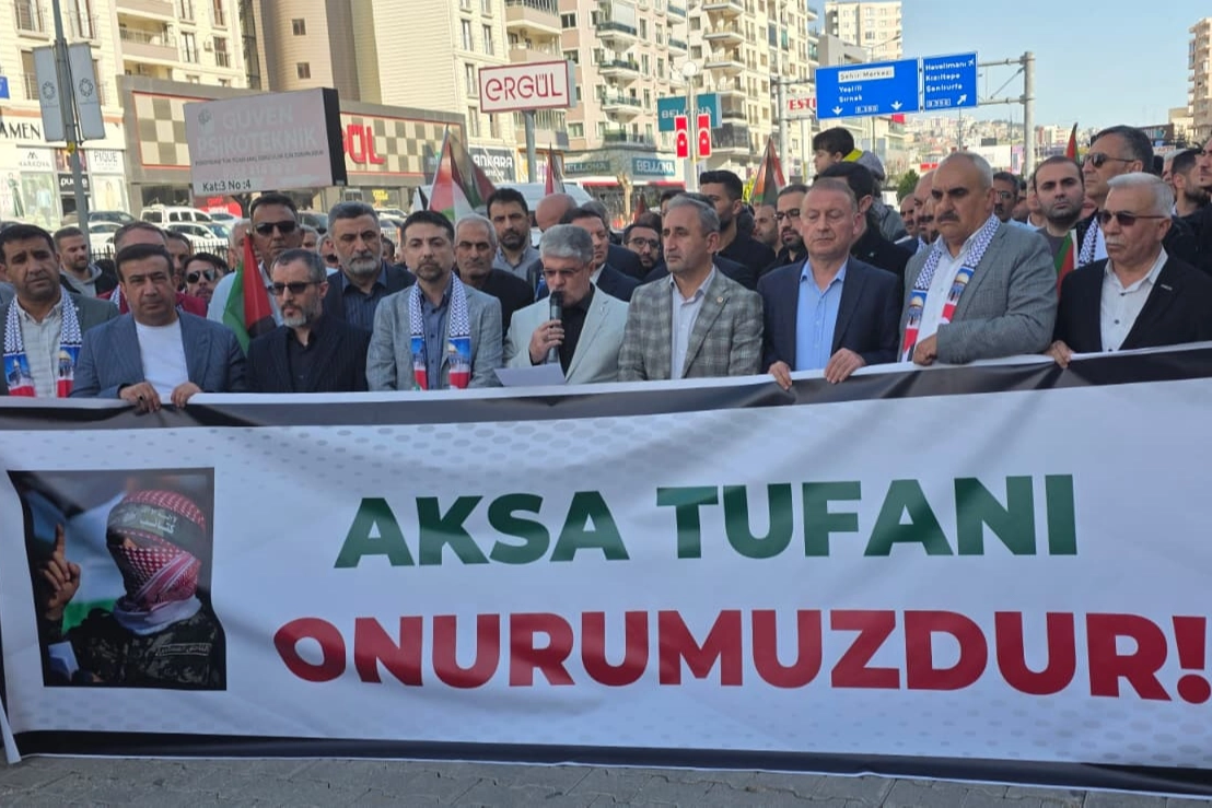 Mardin’den Gazze İçin Çok Dilli Çağrı: Sumud Filosu’na Yapılan Müdahale Protesto Edildi