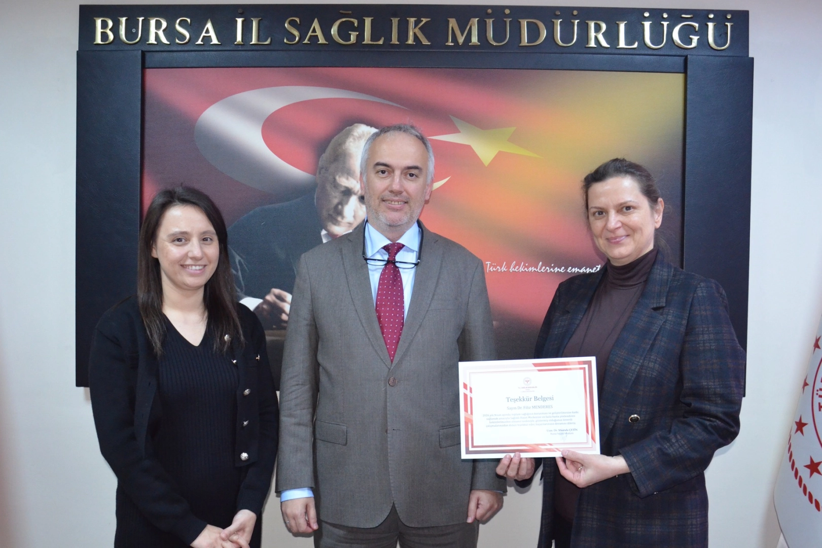 Bursa’da Koruyucu Sağlık Hizmetlerine Teşvik: Başarılı Aile Hekimleri Ödüllendirildi