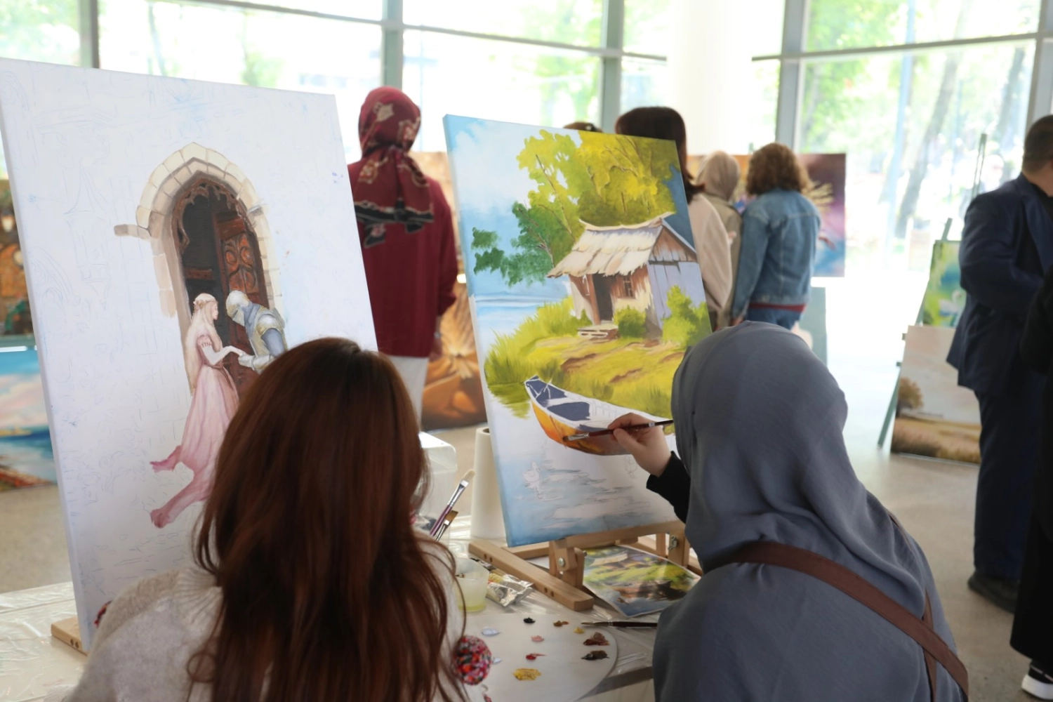 İNESMEK’te Sanat Rüzgarı: İlk Tablolar Görücüye Çıktı