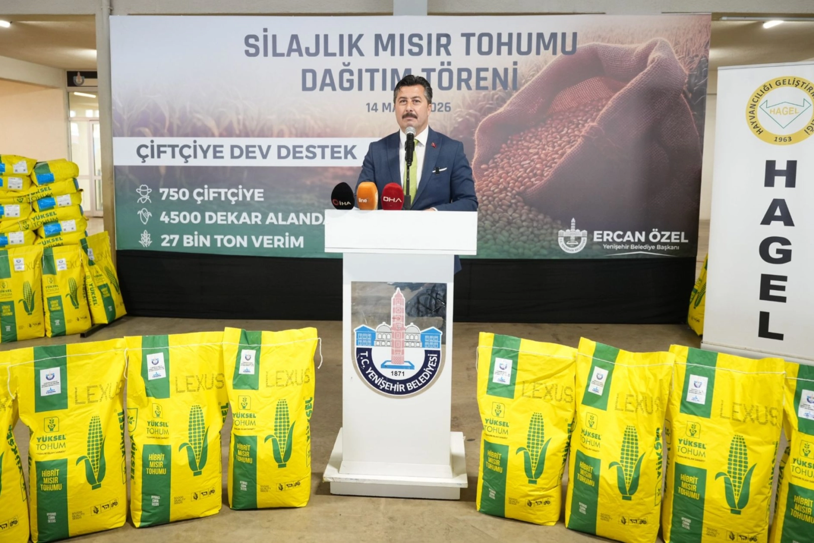 Yenişehir’den Çiftçiye Yüzde 100 Hibeli Dev Destek: 27 Bin Ton Rekolte Hedefleniyor