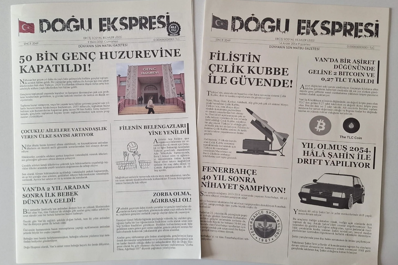 Vanlı Öğrencilerden Geleceği Anlatan Gazete: “Dünyanın Son Matbu Gazetesi”